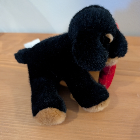 Rare RUSS BERRIE Luv Pets BISCUIT DOG Puppy Plush Chamois Rottweiler HTF 5 Inch - Picture 4 of 7